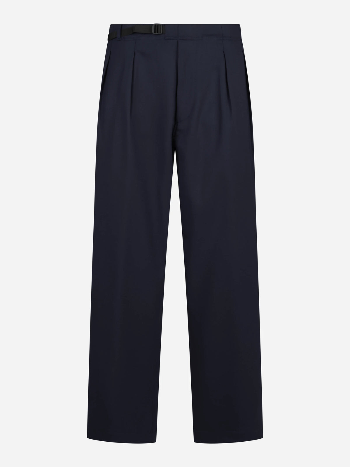 Pantalone in lana con cintura blu - vista frontale