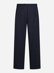 Pantalone in lana con cintura blu - vista frontale