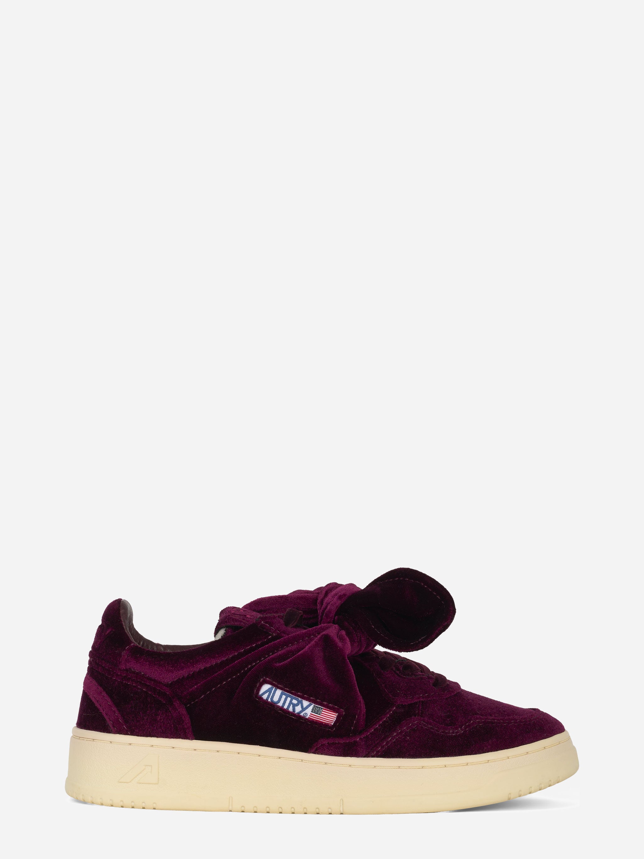 Sneakers Medalist Low Velvet Bow Bordeaux