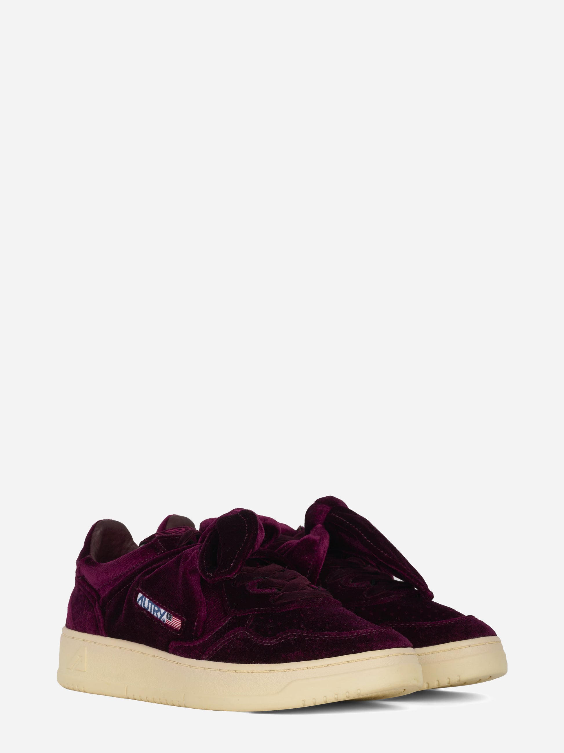 Sneakers Medalist Low Velvet Bow Bordeaux