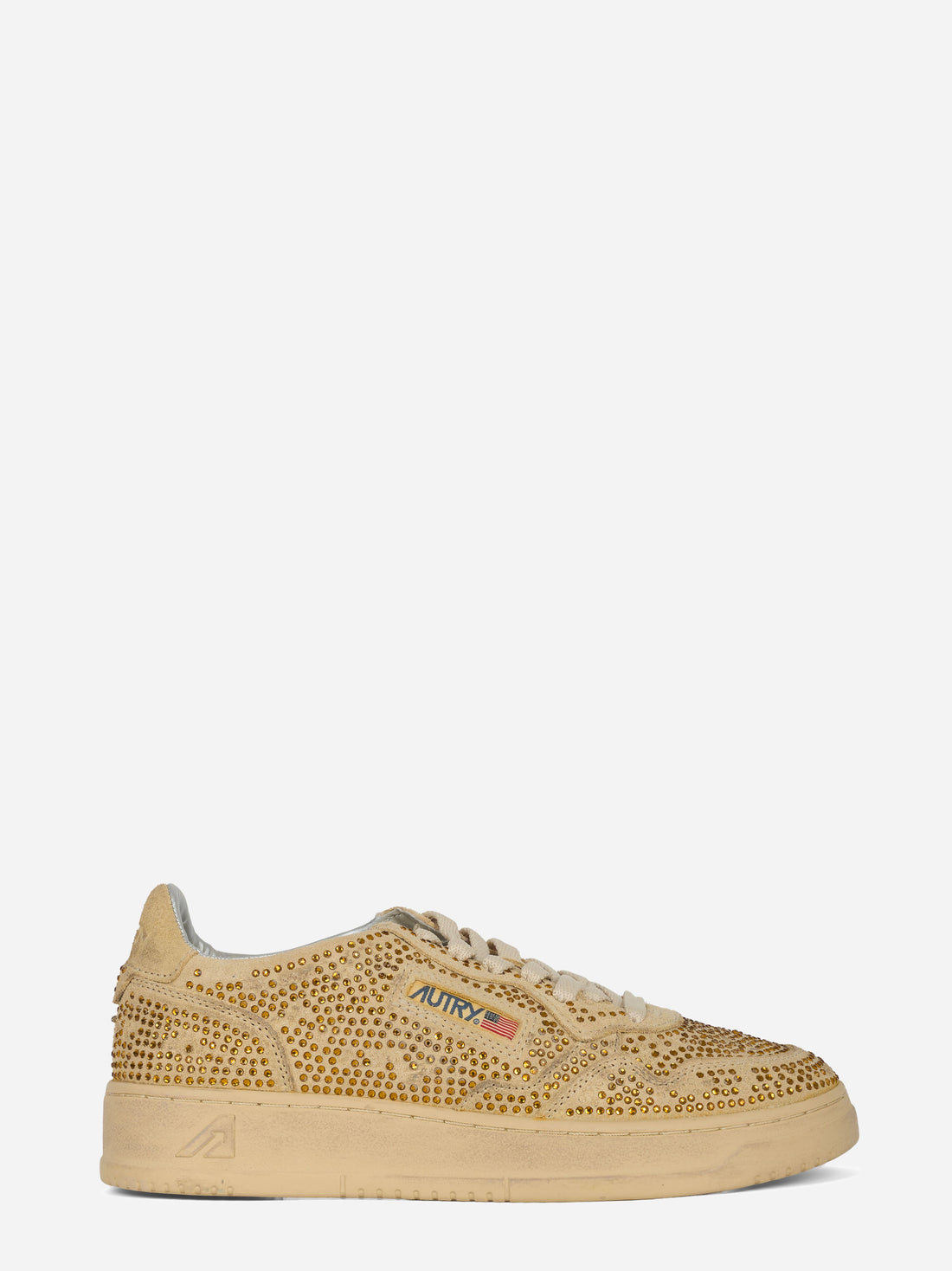 Sneakers Medalist Low Crystal in Micro Strass Bronze