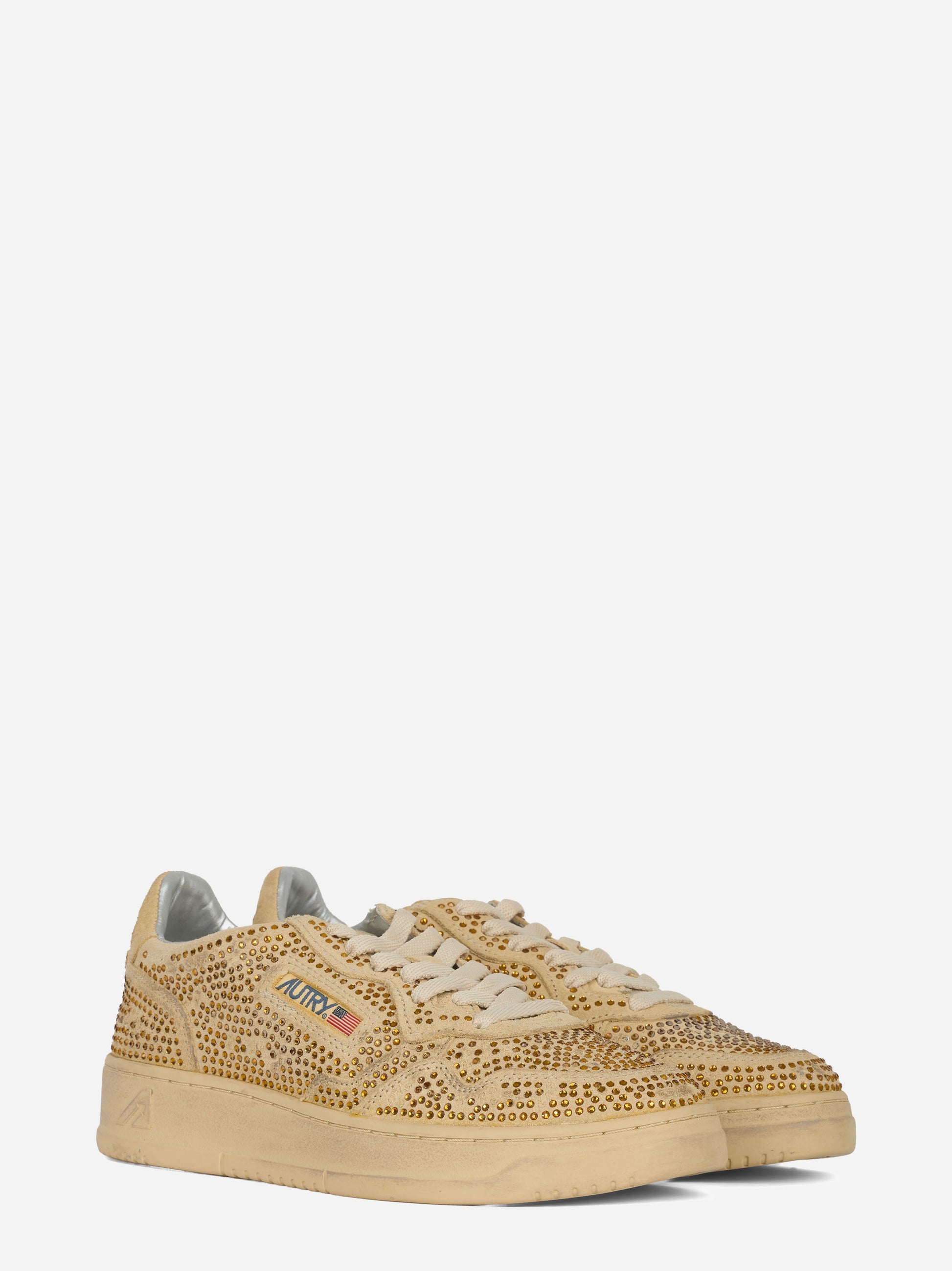 Sneakers Medalist Low Crystal in Micro Strass Bronze