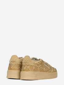 Sneakers Medalist Low Crystal in Micro Strass Bronze