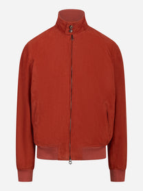 Bomber Jeff in pelle scamosciata Rosso