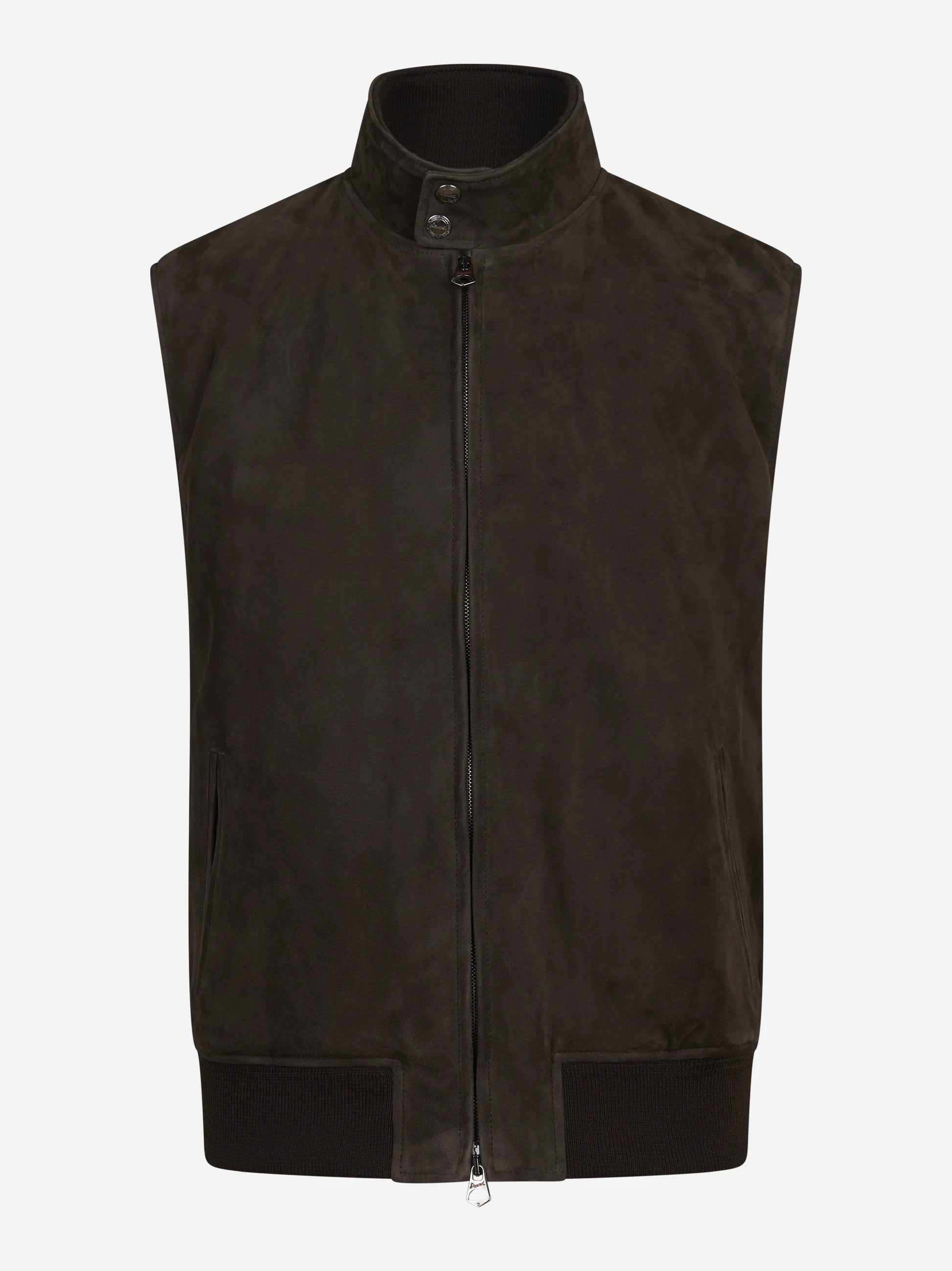 Gilet in pelle scamosciata