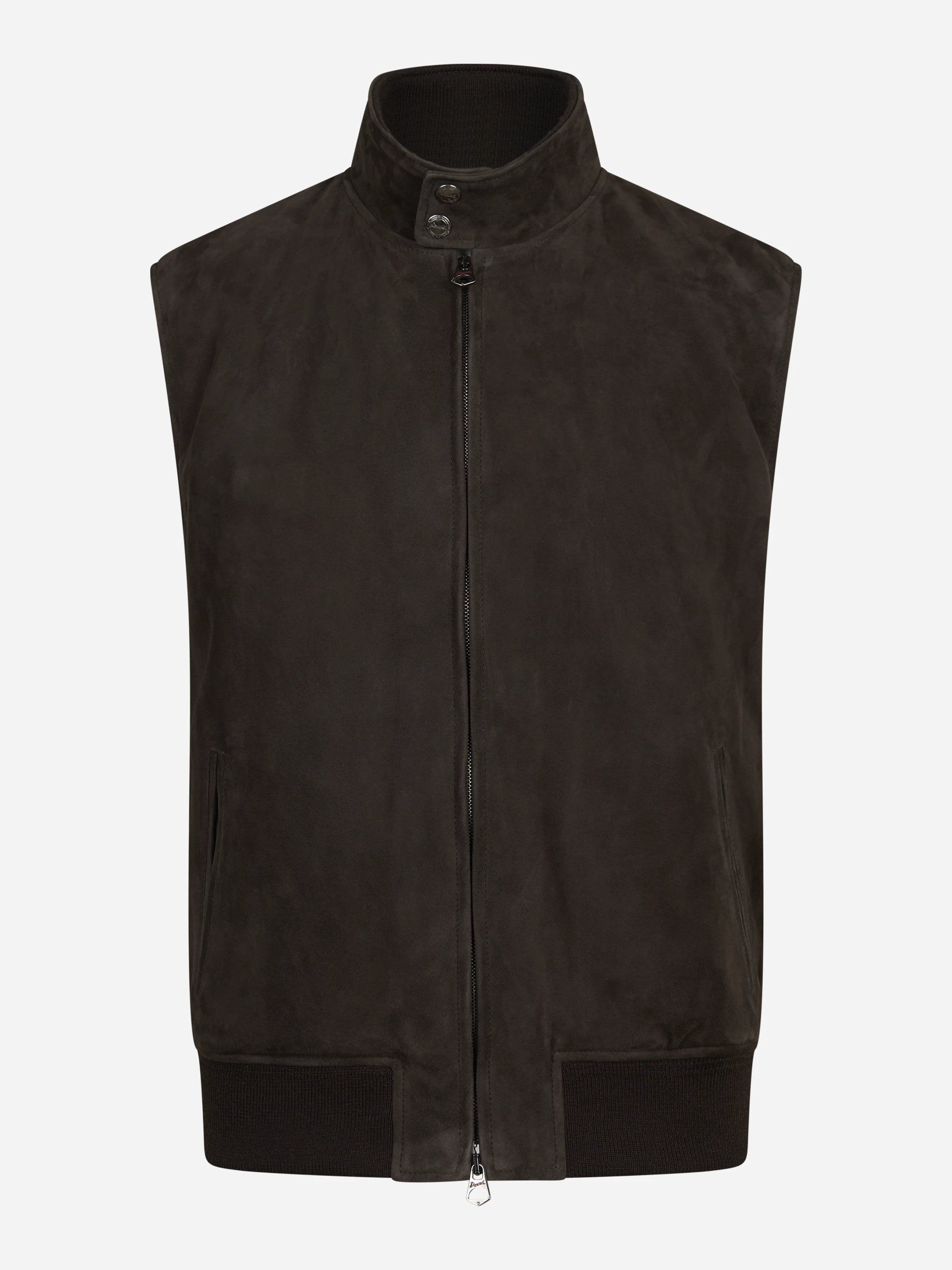 Gilet in pelle scamosciata