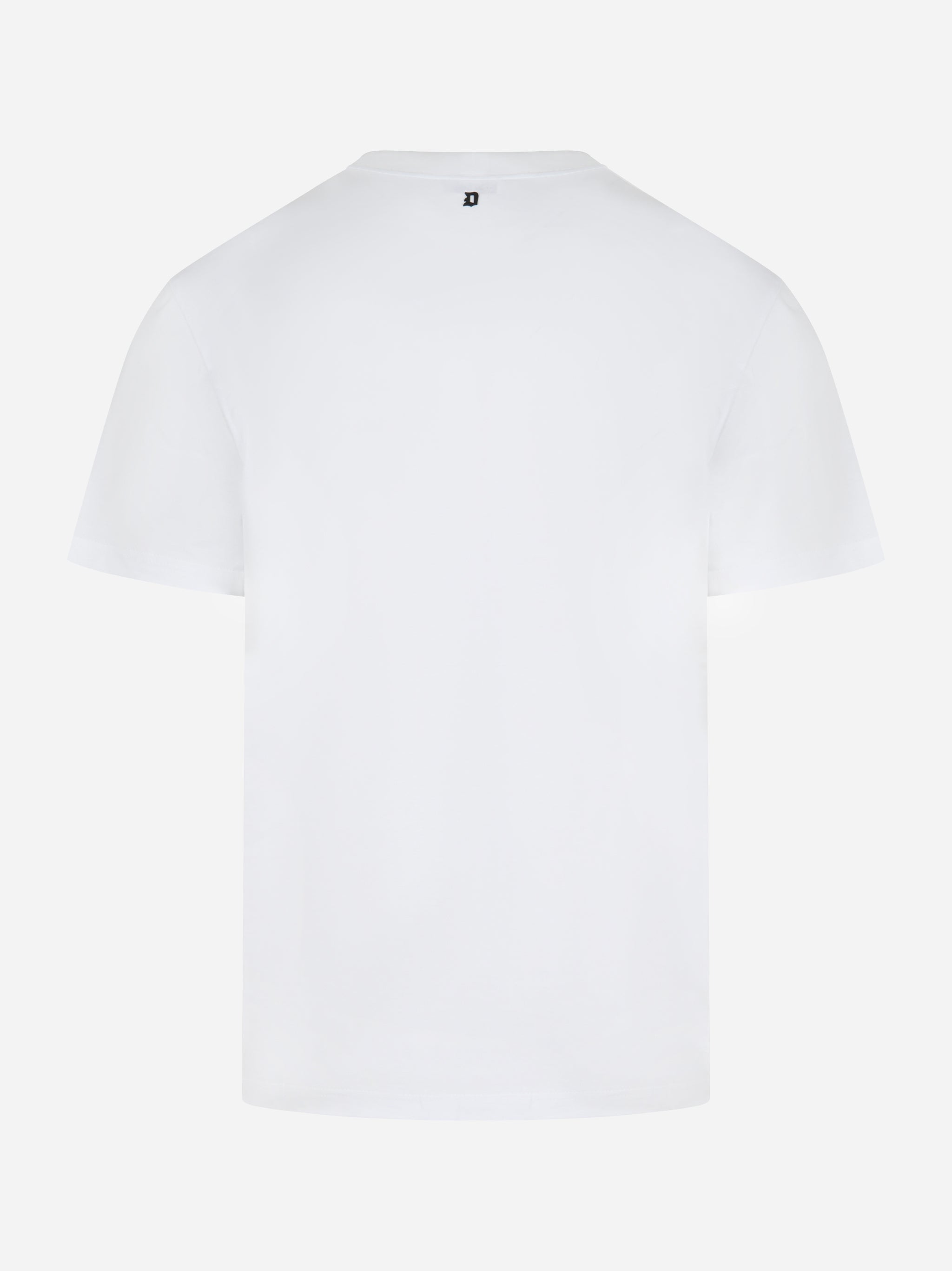 T-shirt bianca in cotone con dettaglio posteriore DONDUP