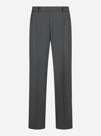 Pantalone Michael regular fit in lana grigia PT TORINO fronte