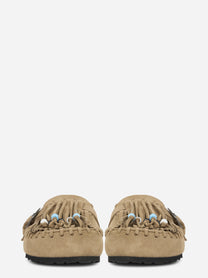 Mules Caribe in suede beige