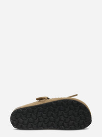 Mules Caribe in suede beige