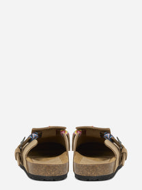 Mules Ring in suede beige