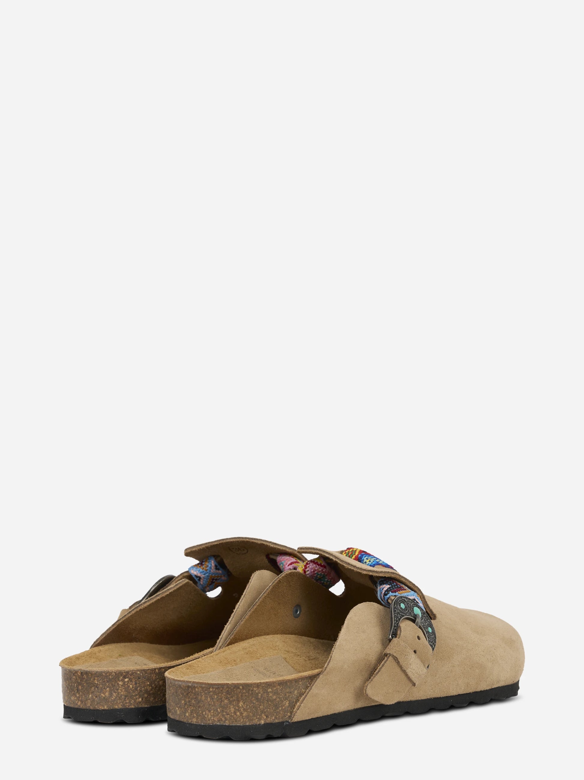Mules Ring in suede beige