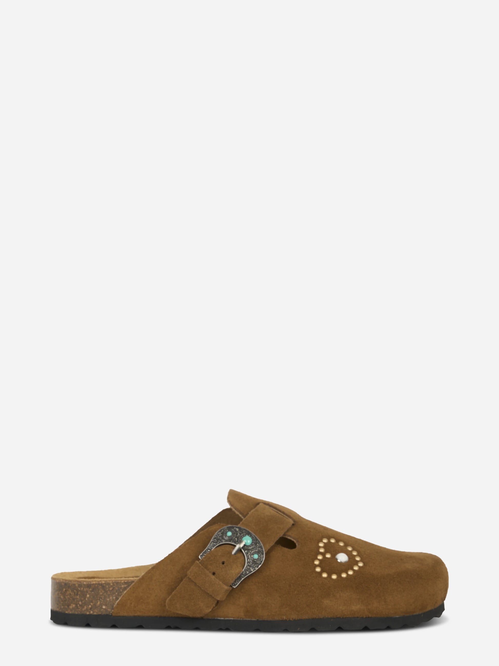 Mules Sol in suede marrone