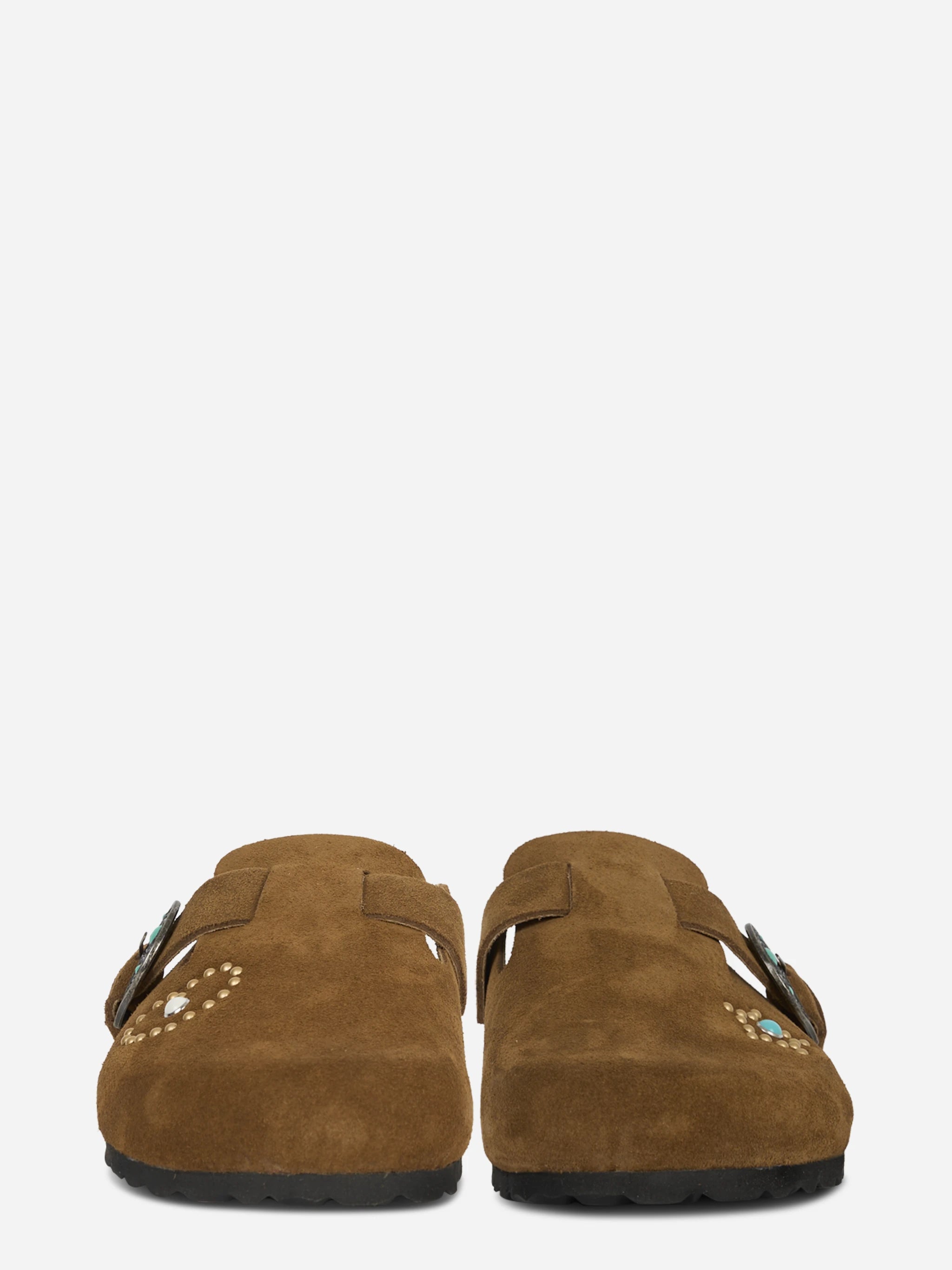 Mules Sol in suede marrone
