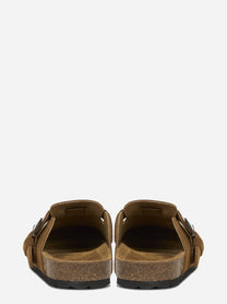 Mules Sol in suede marrone
