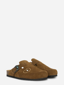 Mules Sol in suede marrone