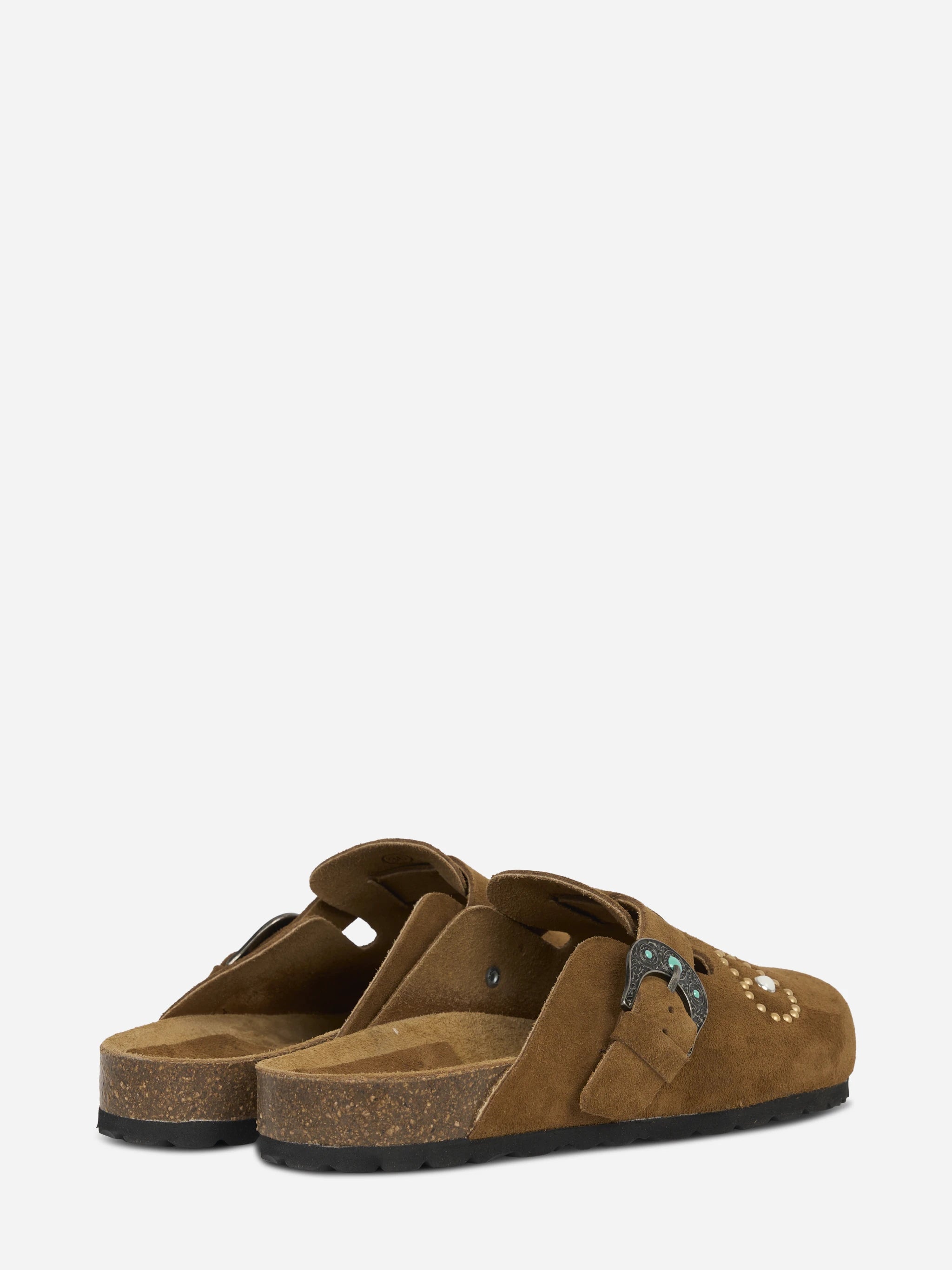 Mules Sol in suede marrone