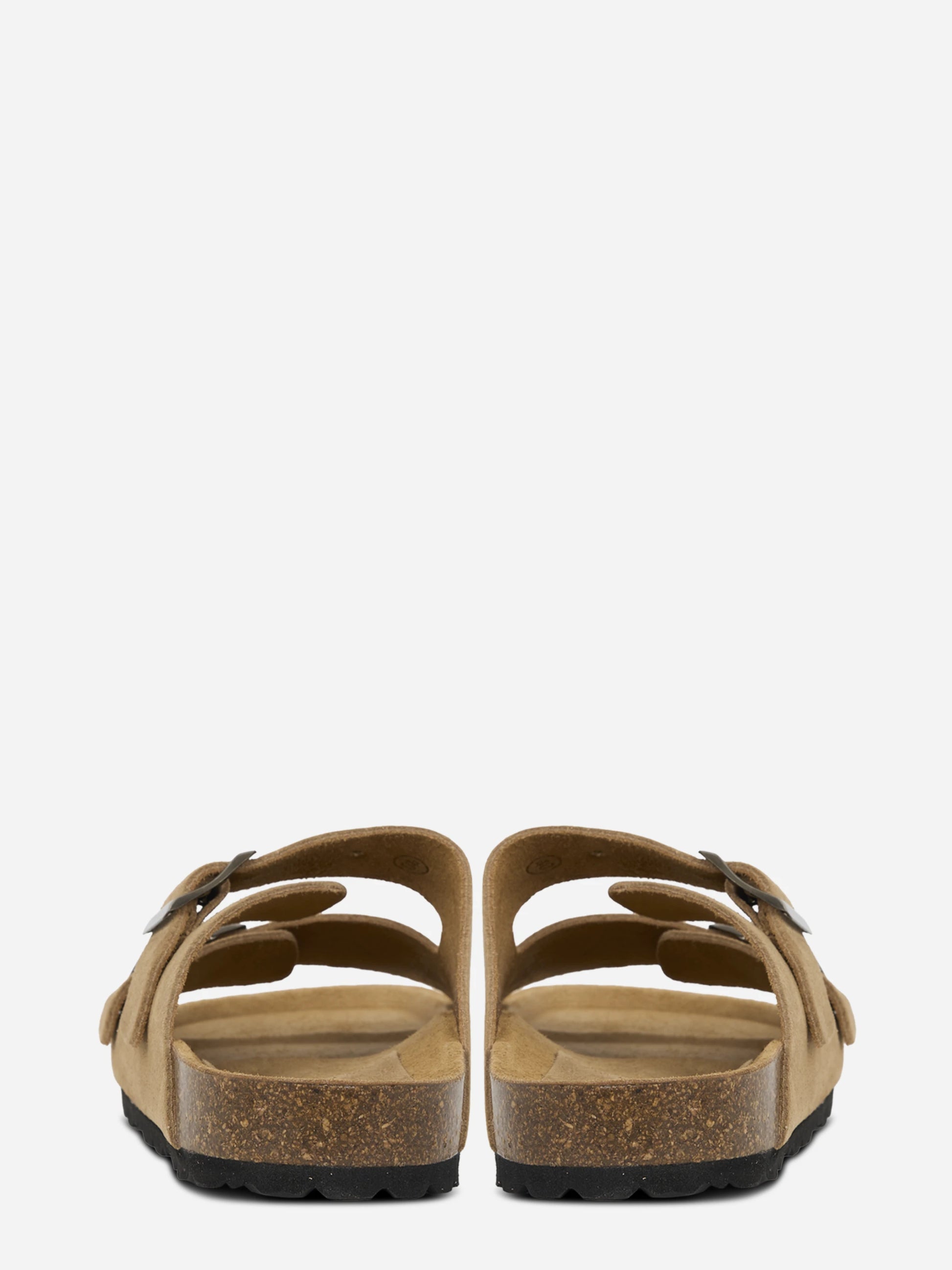 Sandalo Buckle in suede beige
