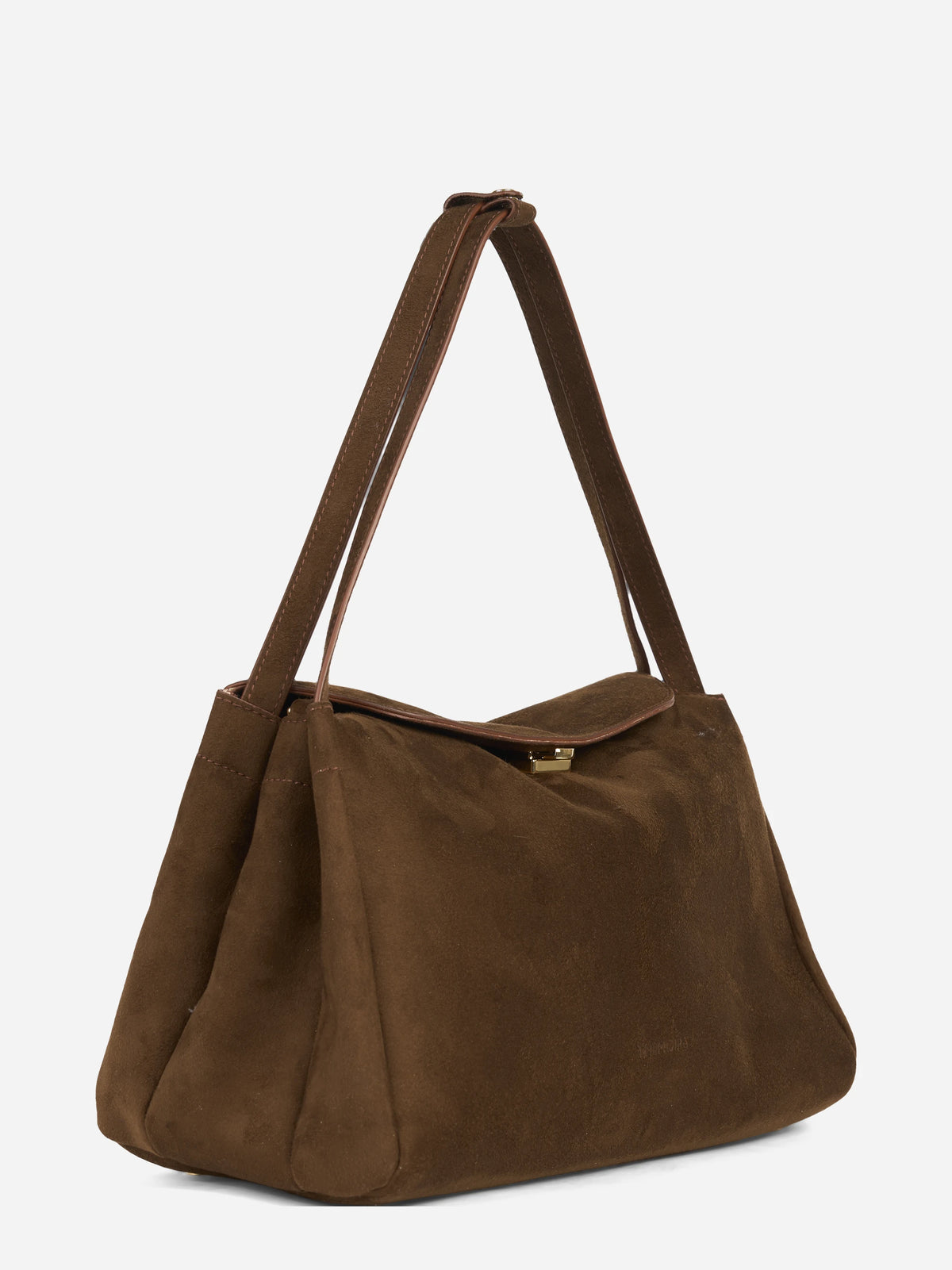 Borsa Calypso Trunk effetto suede marrone - vista posteriore