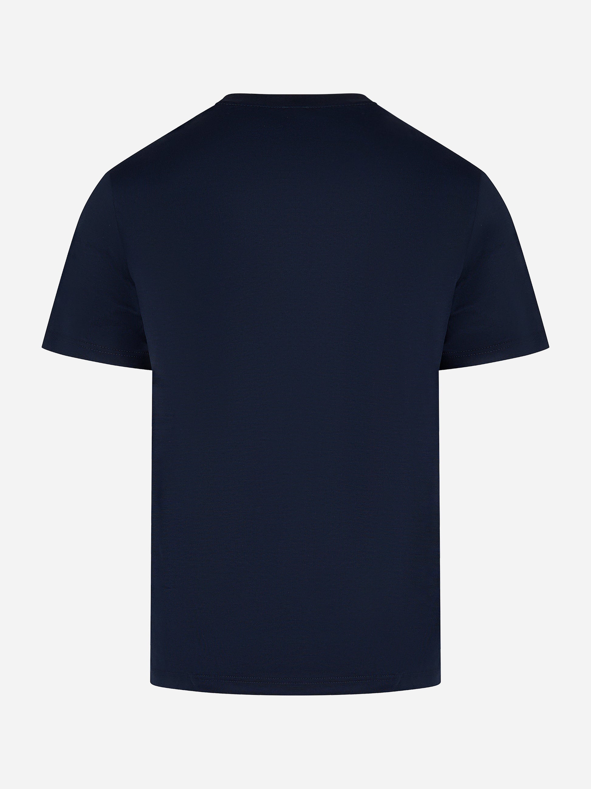 T-shirt in cotone blu navy con logo tono su tono Dondup - retro