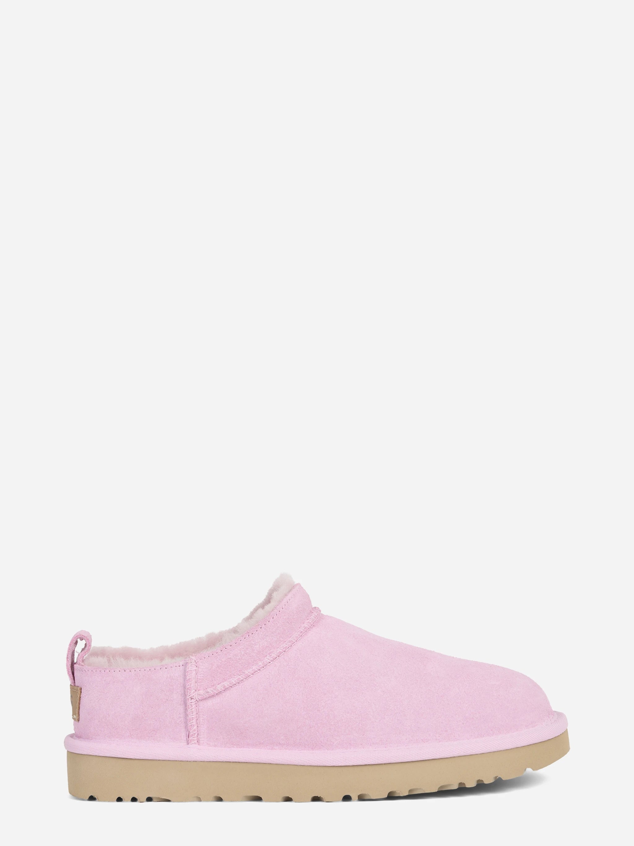 Stivaletto Classic Micro in camoscio Pink Diamond - vista laterale