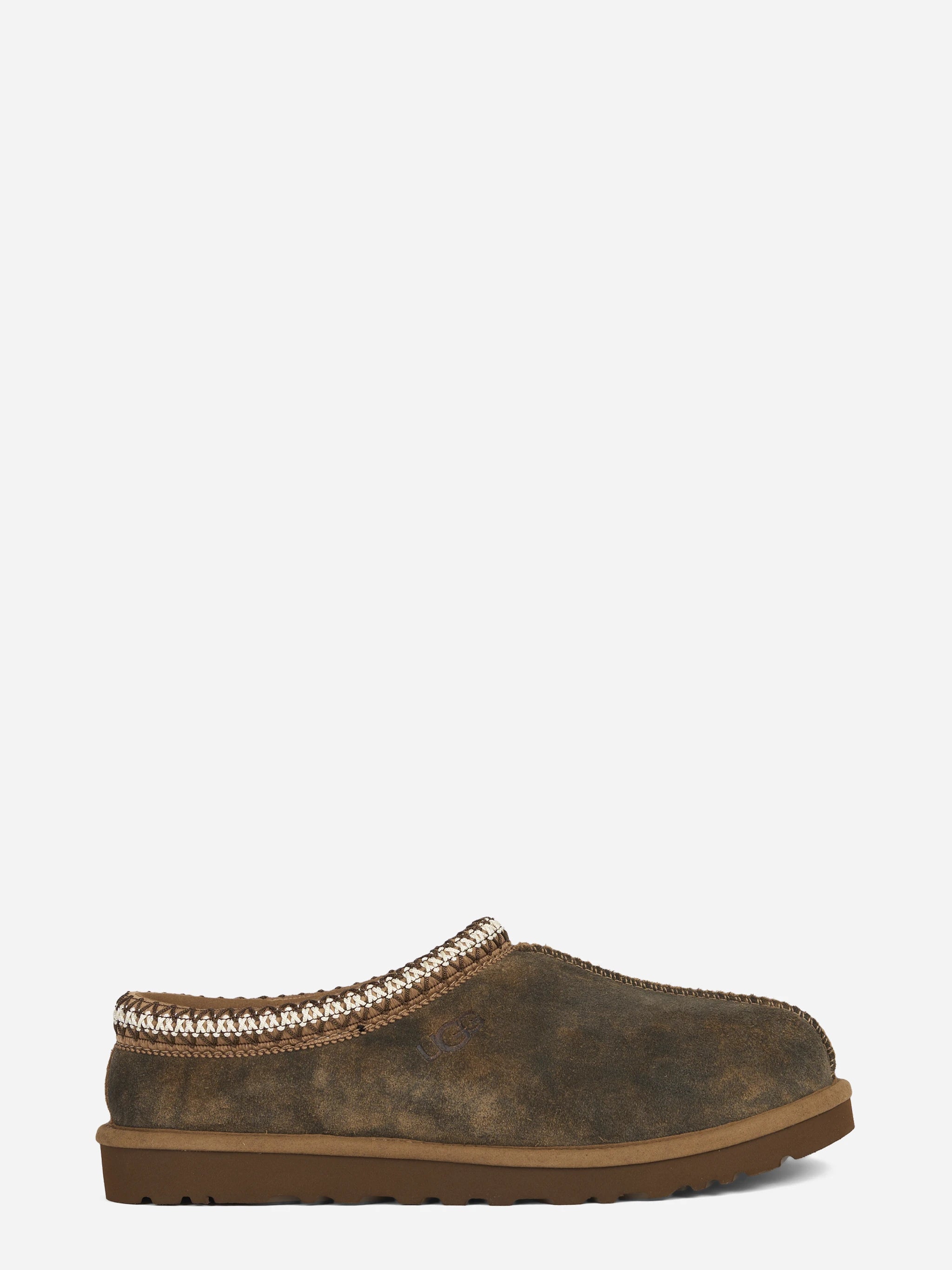 Ciabatta Tasman Baxter in camoscio Chestnut - vista laterale