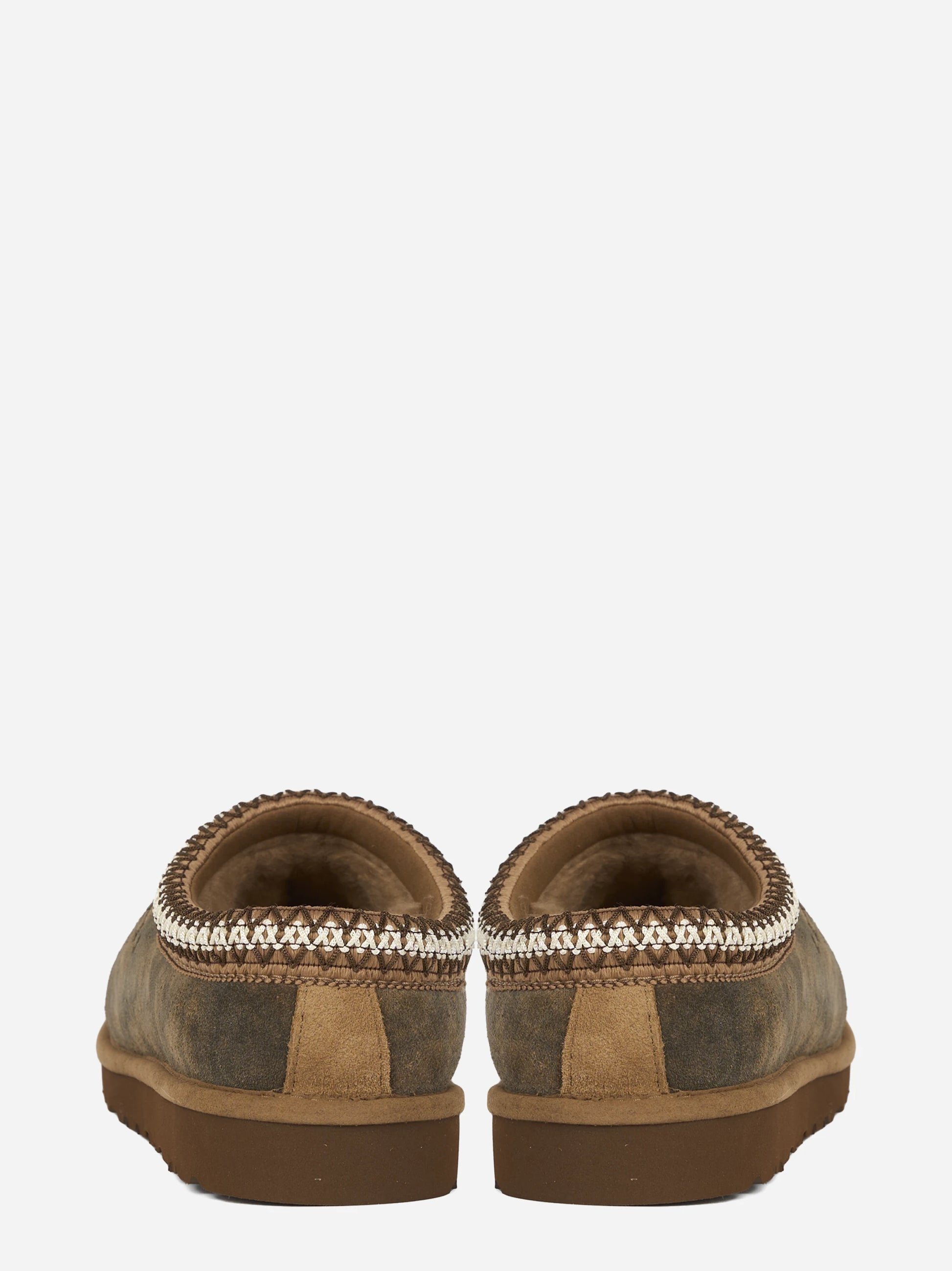 Ciabatta Tasman Baxter in camoscio Chestnut - vista tre quarti