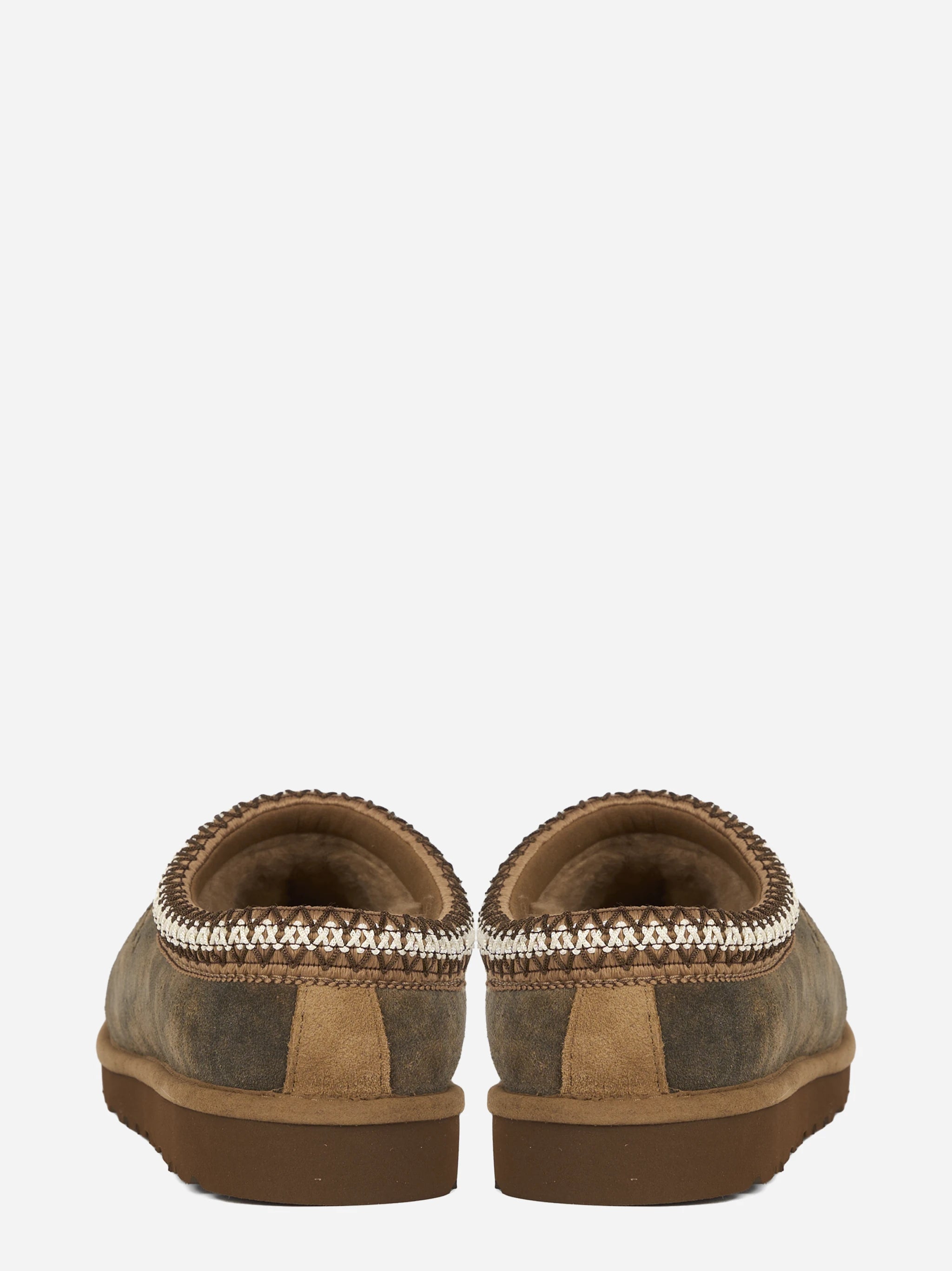 Ciabatta Tasman Baxter in camoscio Chestnut - vista tre quarti