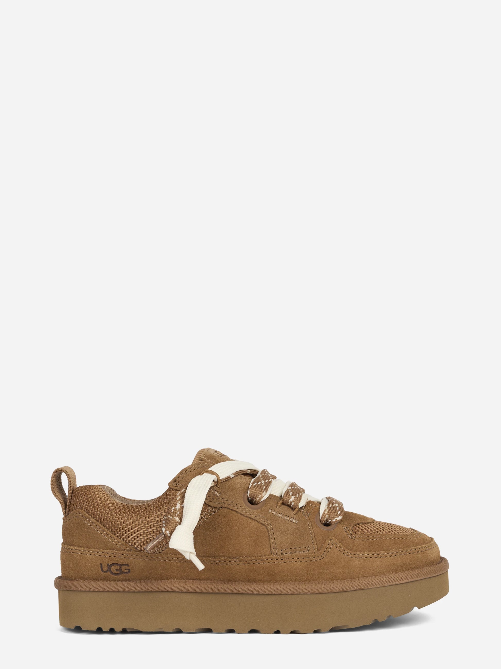 Sneaker Lo Lowmel in camoscio Chestnut - vista laterale
