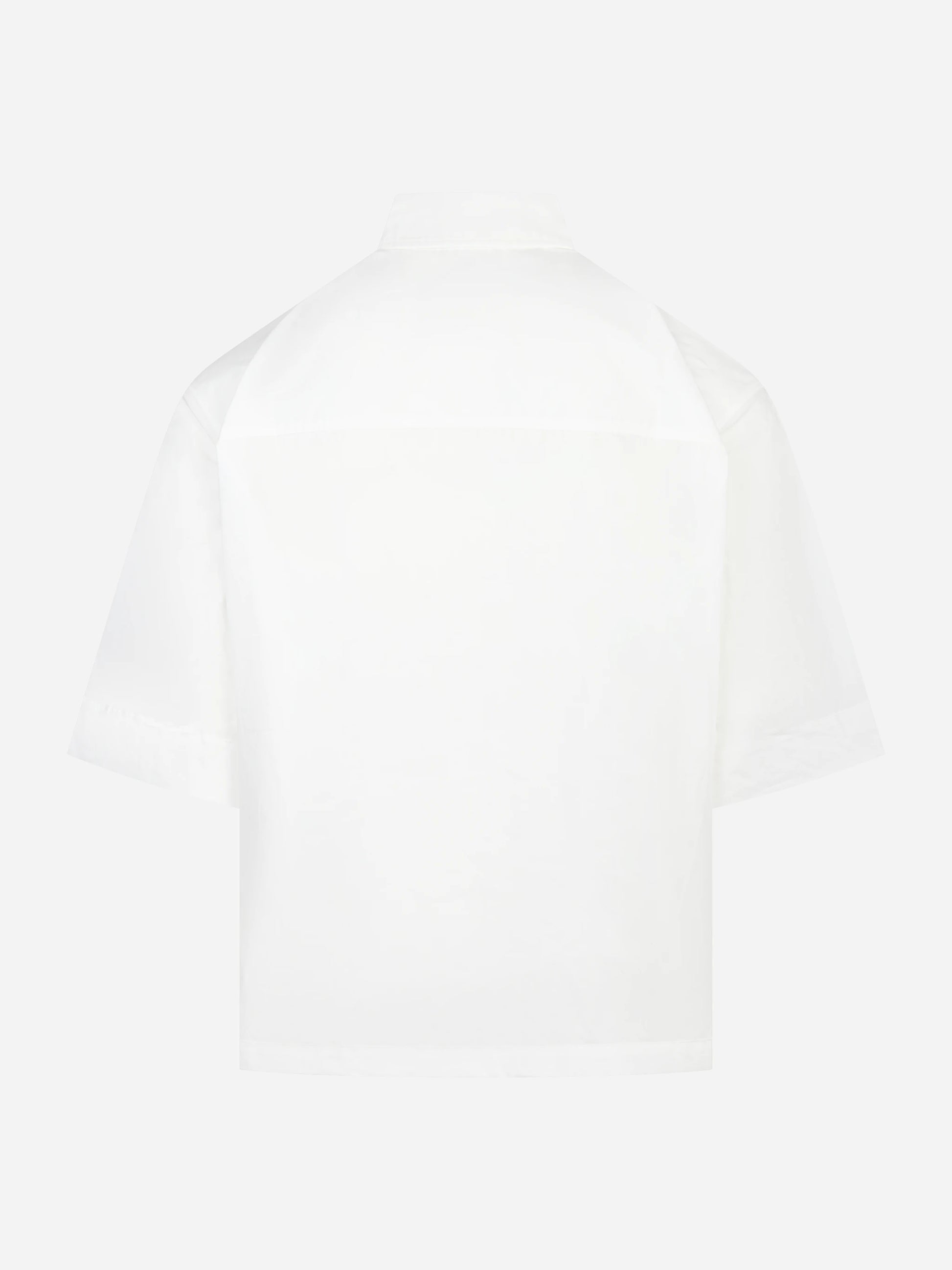 Camicia manica corta in cotone bianco Nelson