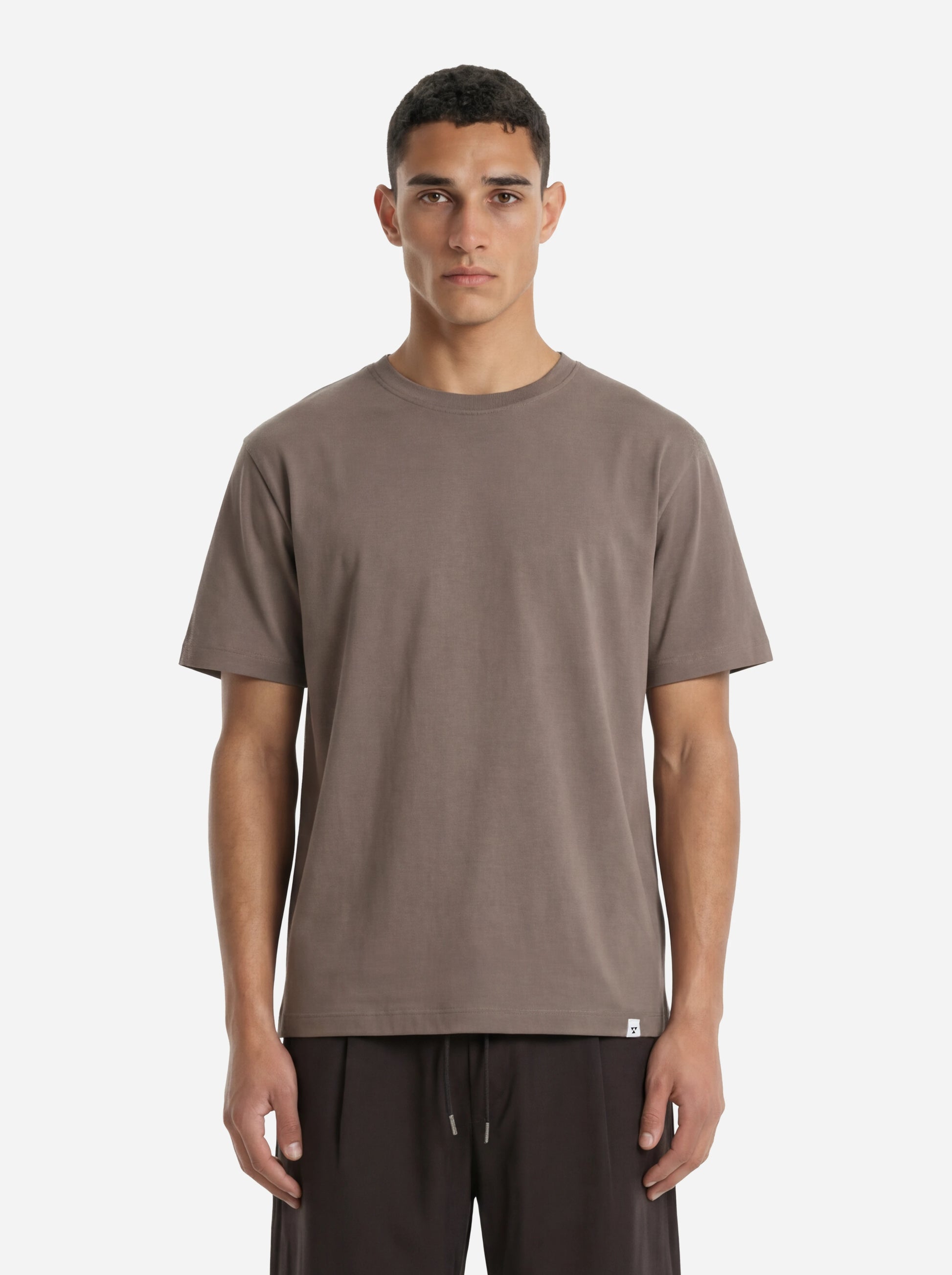 T-shirt girocollo marrone Toledo