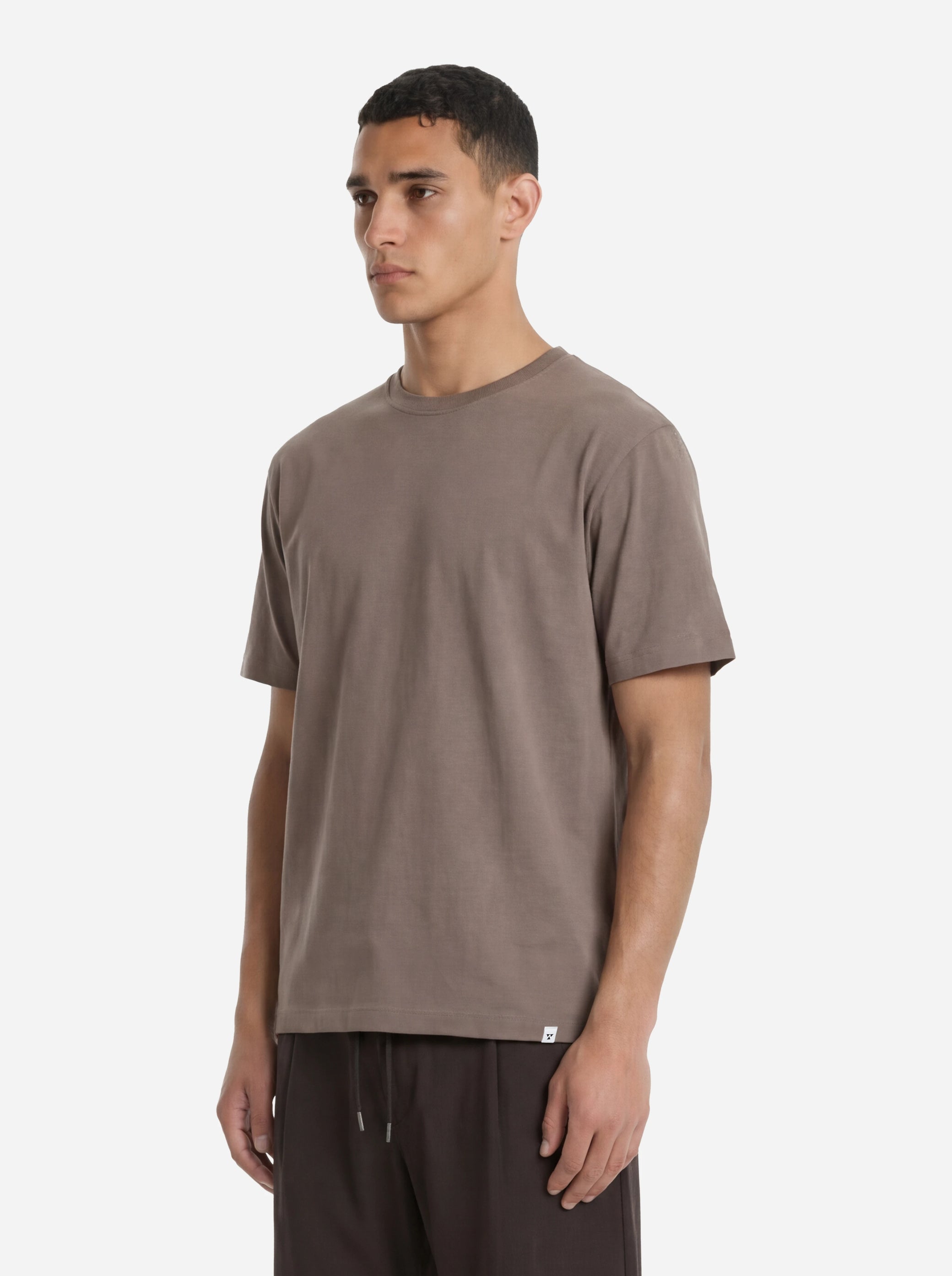 T-shirt girocollo marrone Toledo
