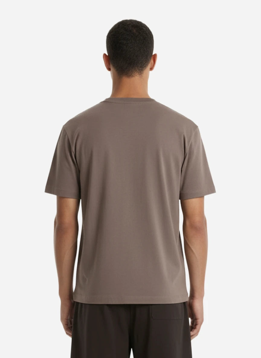 T-shirt girocollo marrone Toledo