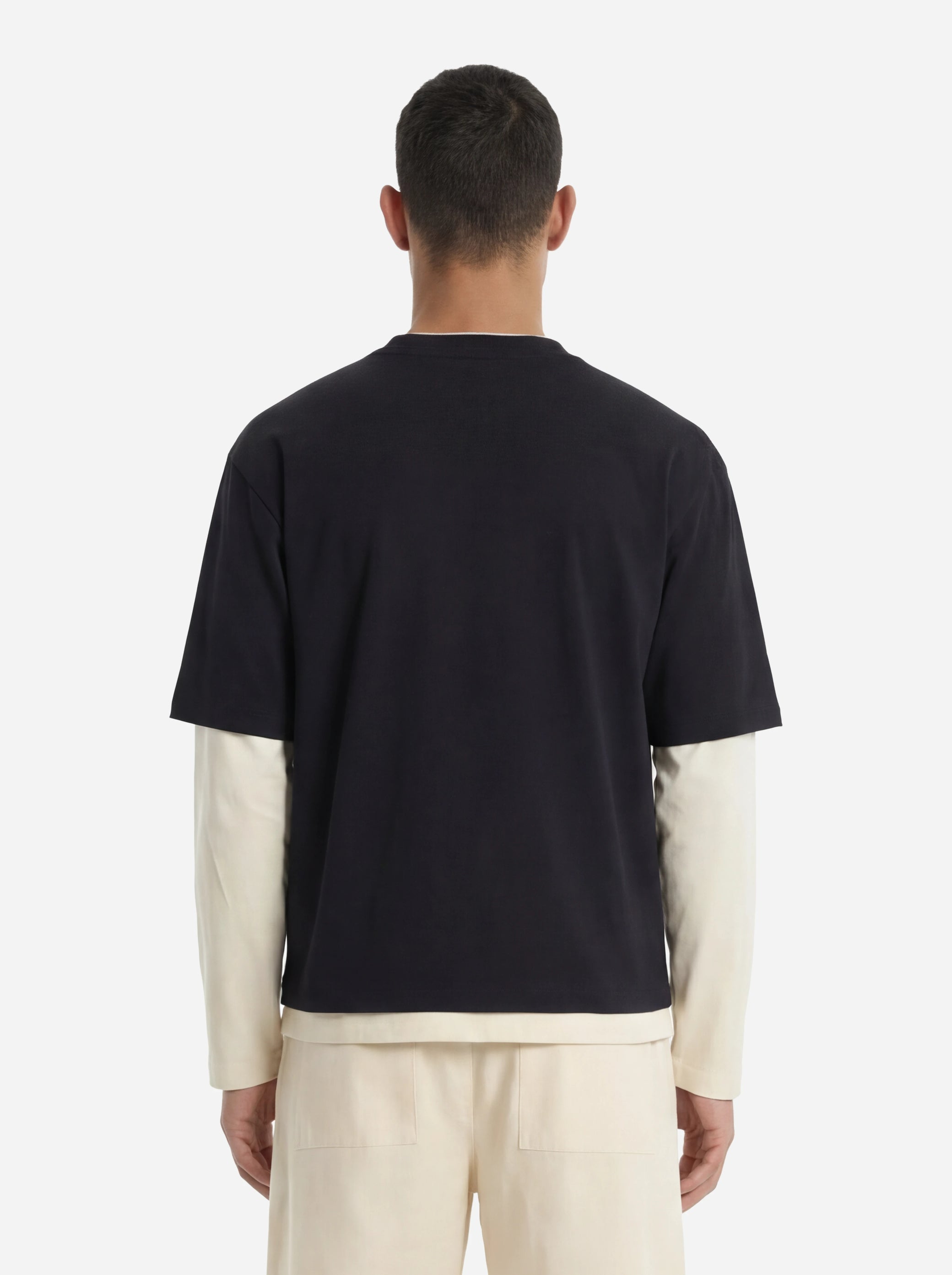T-shirt manica lunga nera Venezia