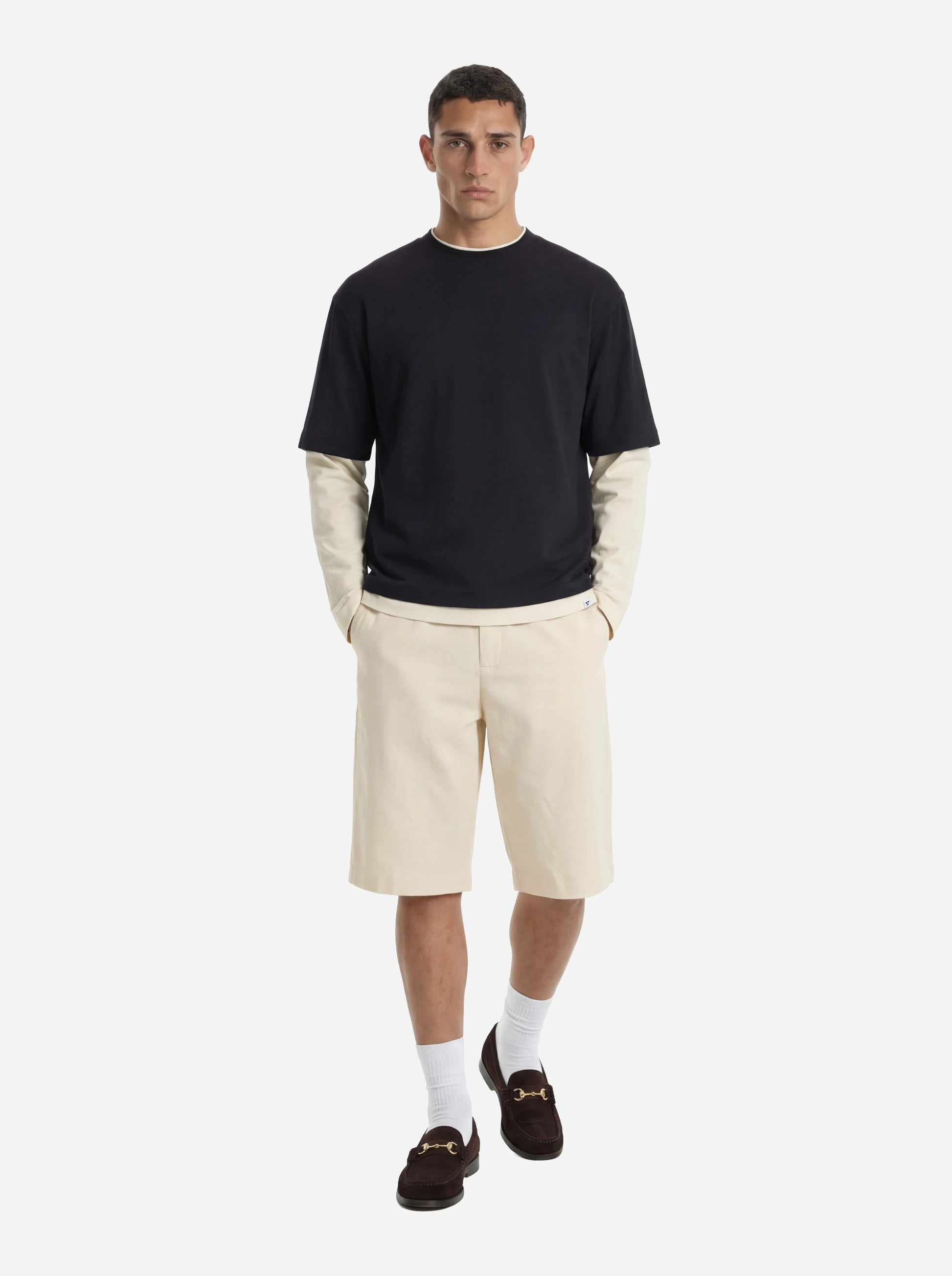 T-shirt manica lunga nera Venezia