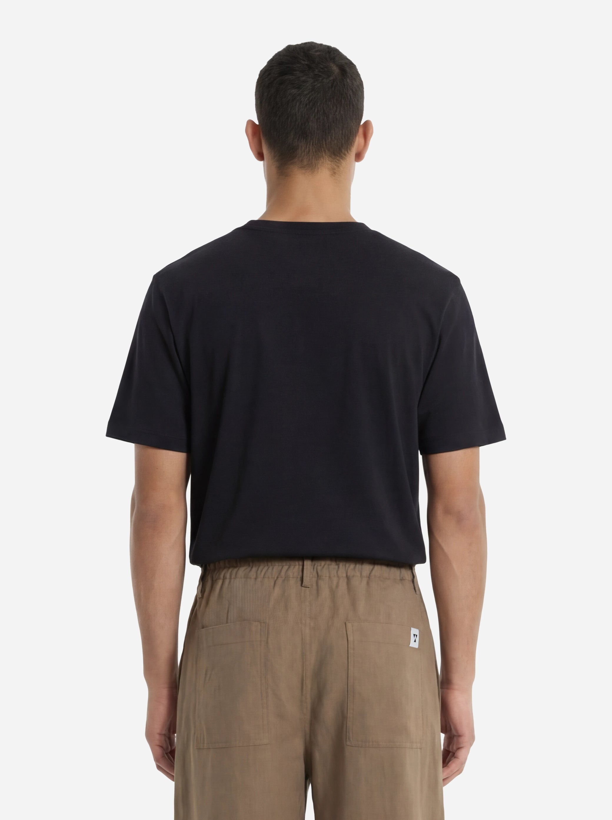 T-shirt girocollo nera Toledo