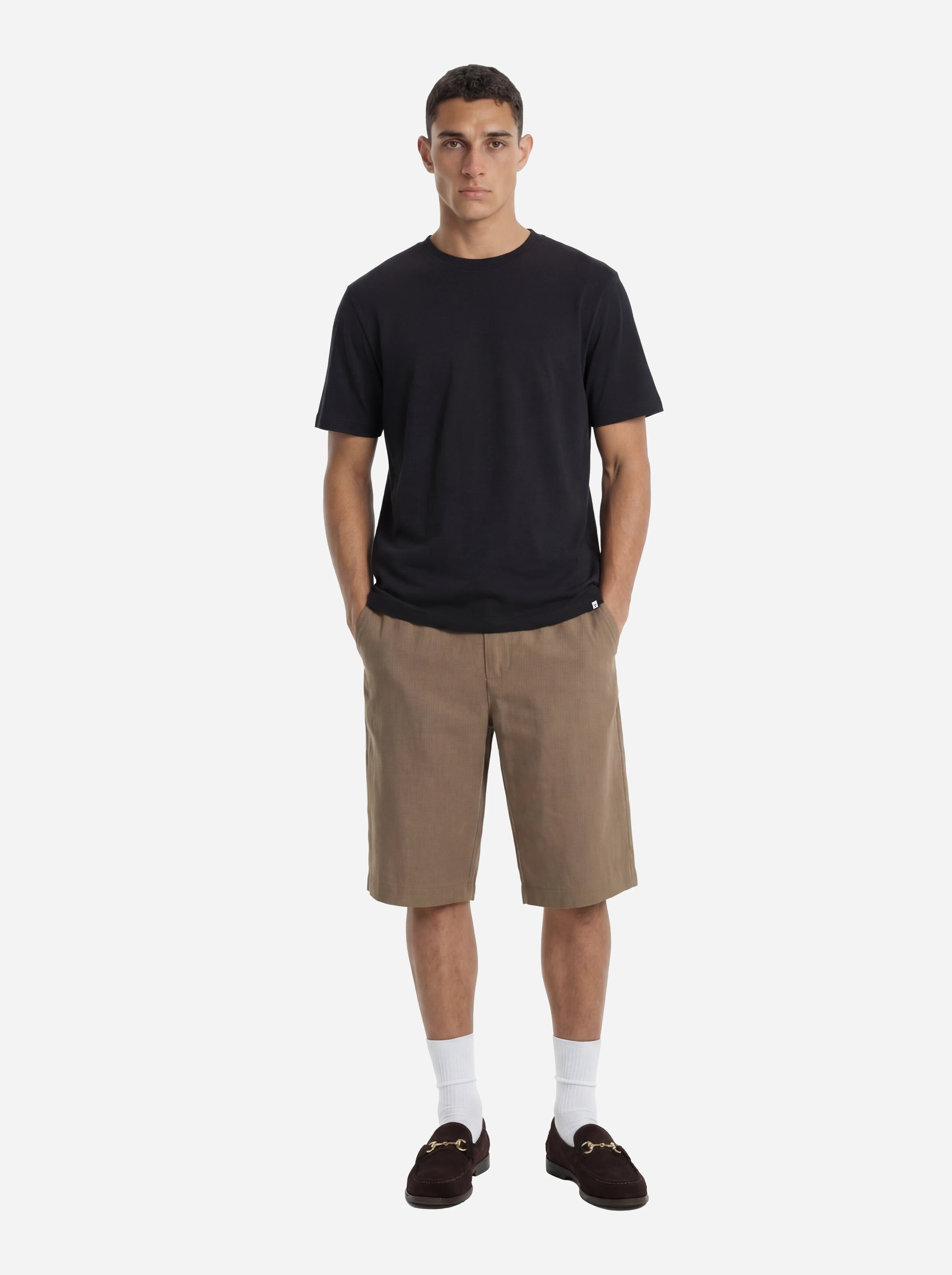 T-shirt girocollo nera Toledo
